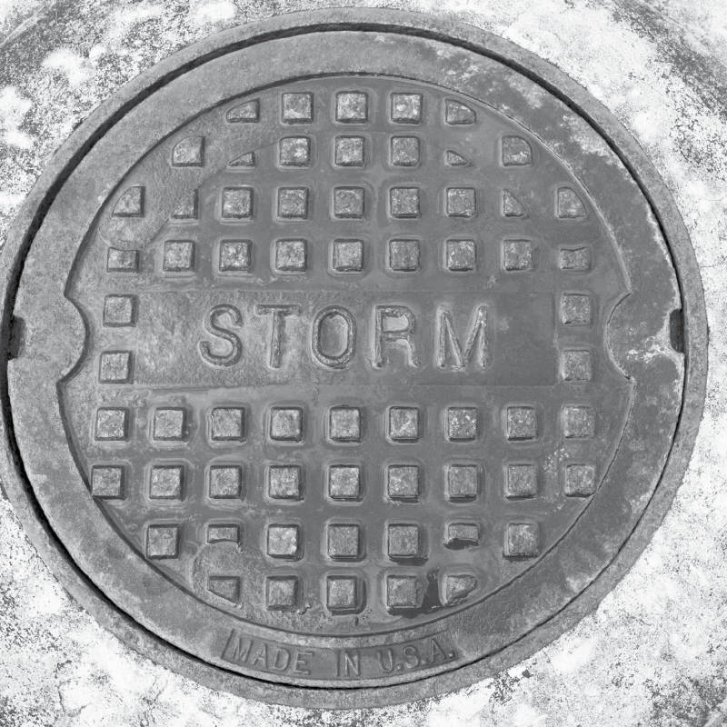 Stormwater drain cover.