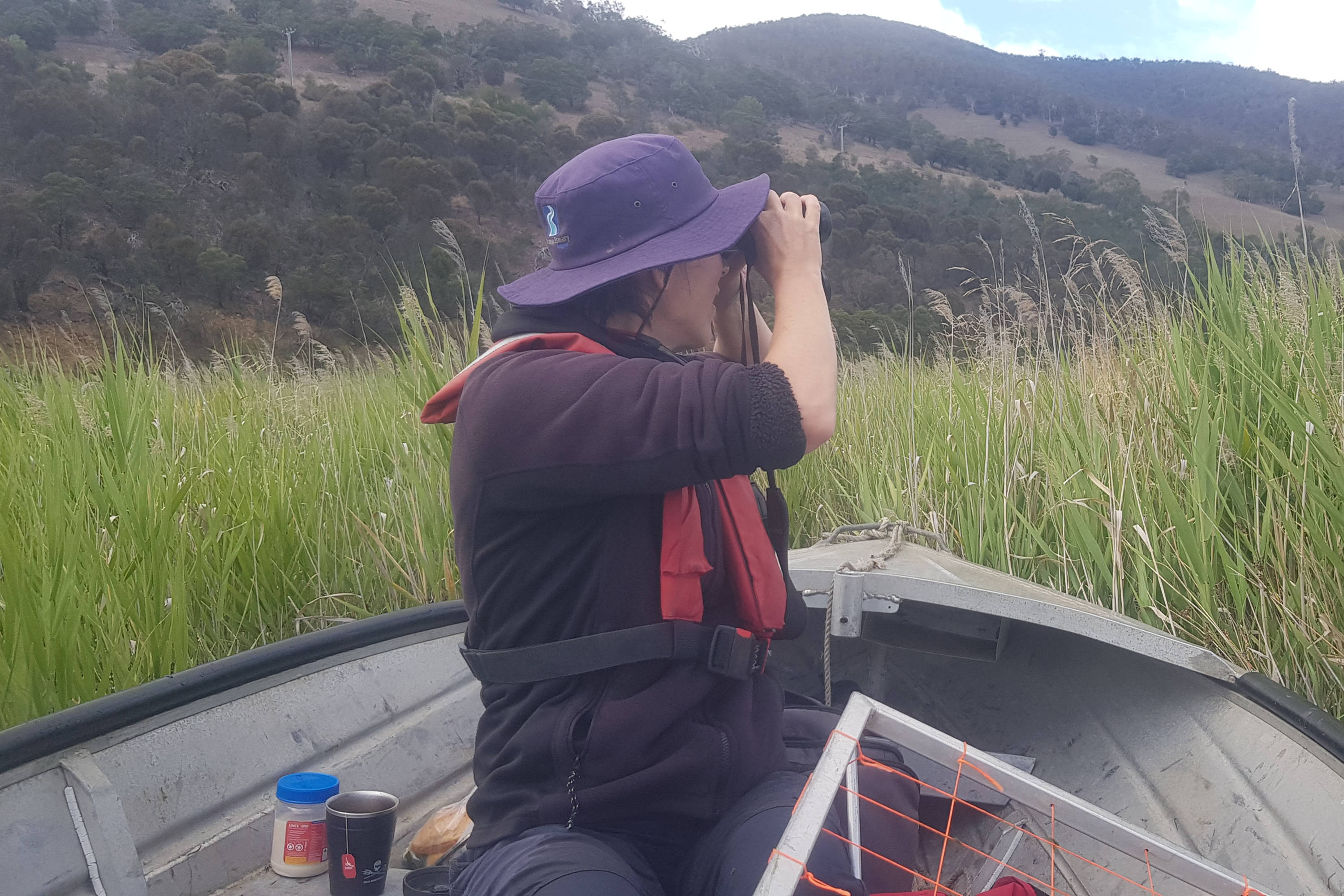 Bird watching. Image: Derwent Estuary Program.